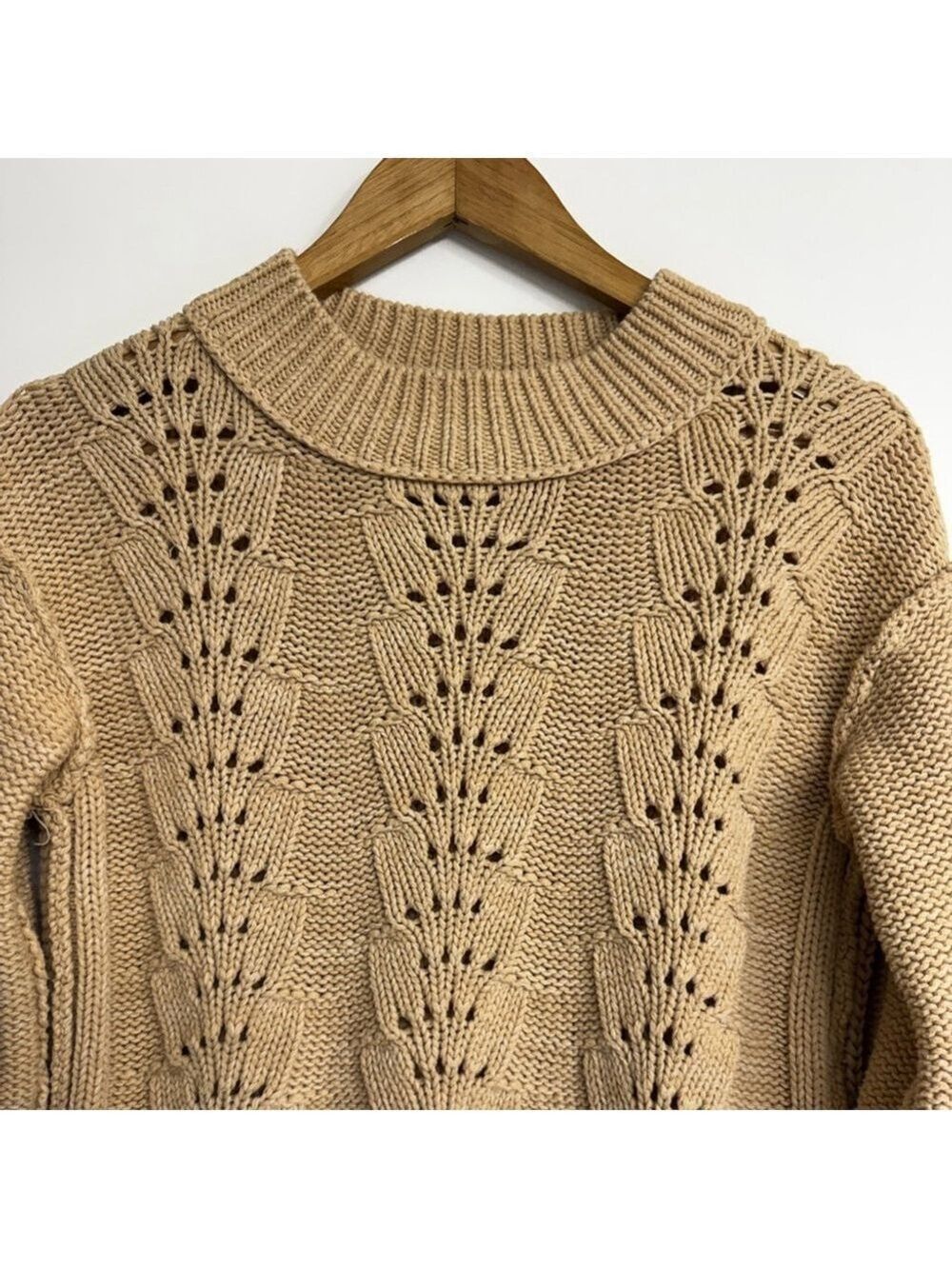 Free People Bell Song Pullover Sandcastle Size XS - Picture 4 of 11
